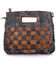 Image #2 - Bed Stu Women's Keiki Leather Woven Checkered Crossbody Bag, Black, hi-res