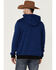 Image #5 - RANK 45® Men's Ranhan Logo Hooded Sweatshirt, Blue, hi-res