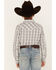 Image #4 - Cody James Boys' Plaid Print Long Sleeve Snap Western Shirt, White, hi-res