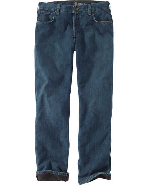 Image #2 - Carhartt Men's Fleece Lined Holter Jeans - Straight Leg , , hi-res