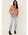 Image #2 - Cleo + Wolf Women's Beer Garden Graphic Boxy Crop Tee, Beige/khaki, hi-res