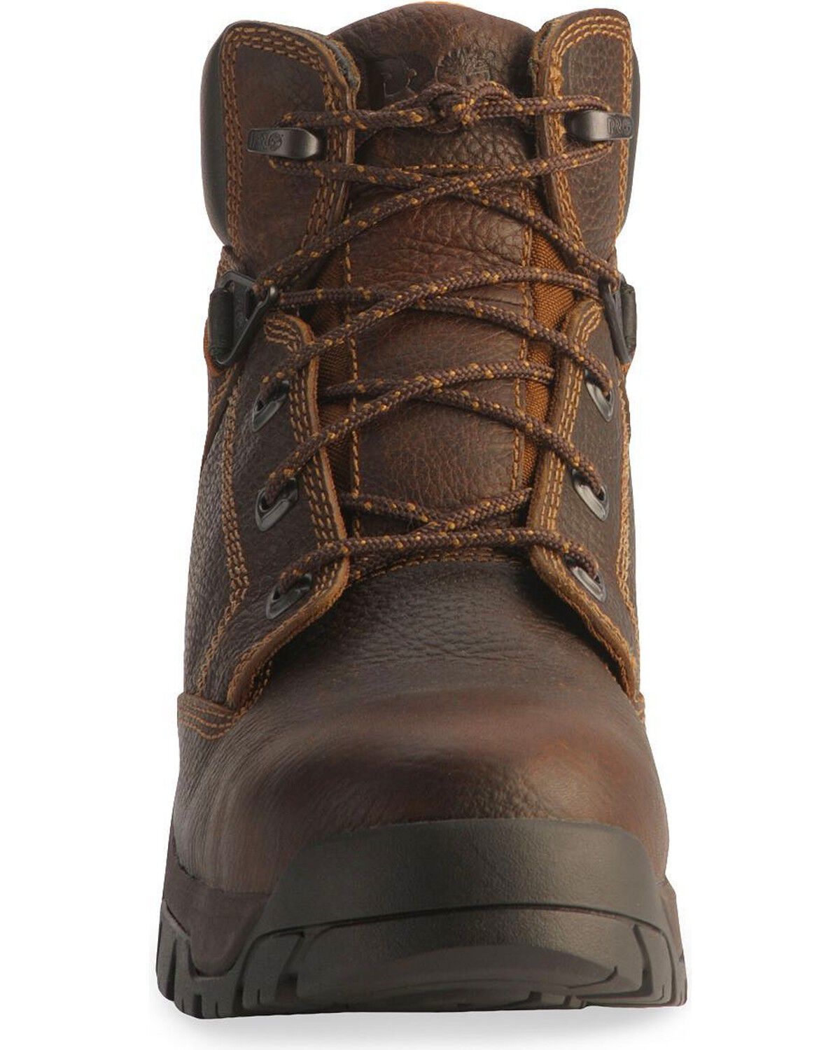 Image #4 - Timberland Pro Brown 6" Helix Boots - Composite Toe, Brown, hi-res