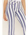 Image #2 - Free People Women's Firecracker Star & Stripe Flare Jeans, Blue, hi-res