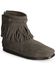 Minnetonka Women's Hi Top Back Zip Boots, Grey, hi-res