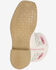 Image #6 - Smoky Mountain Girls' Desert Bloom Western Boots - Broad Square Toe, Ivory, hi-res