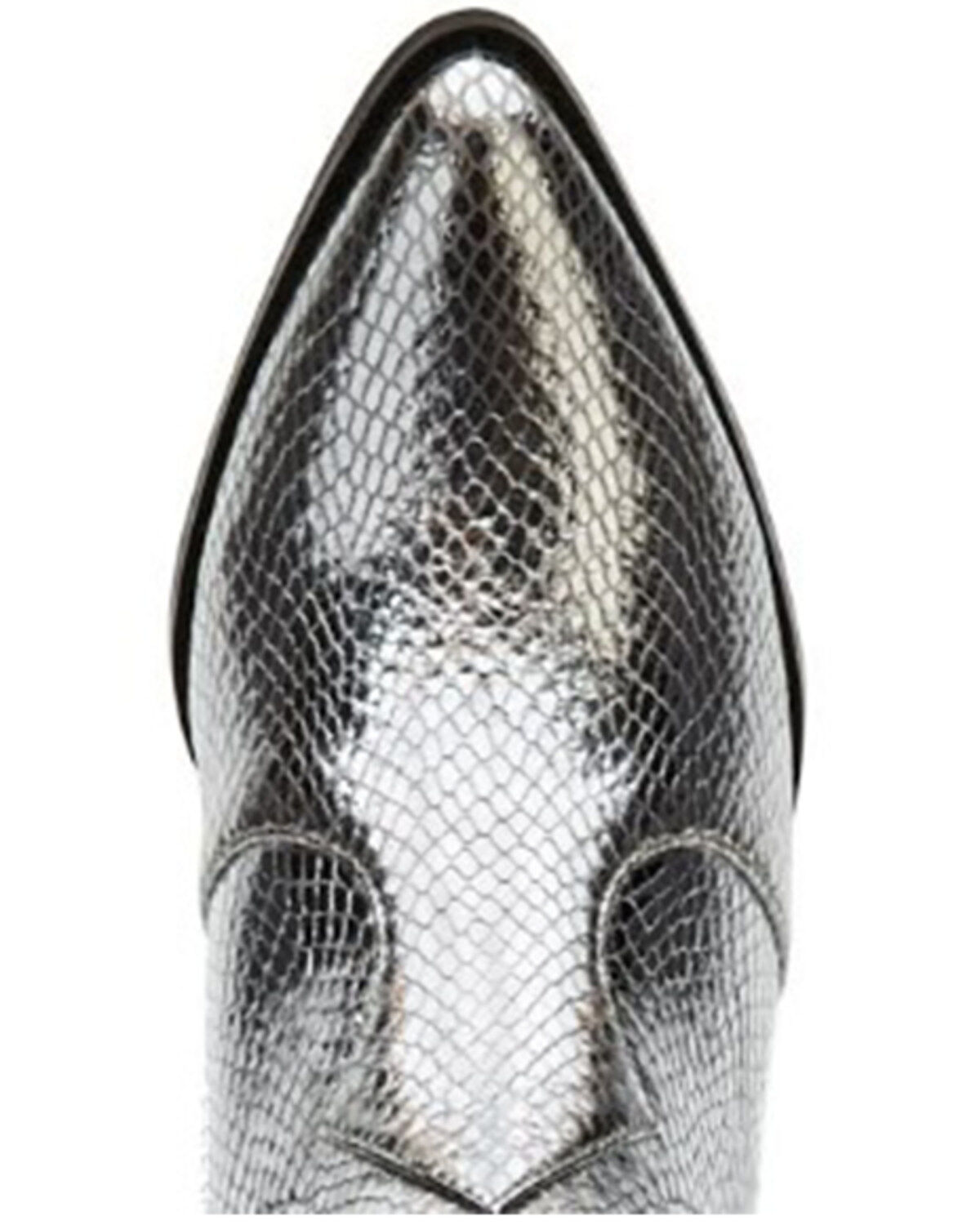 Image #6 - Matisse Women's Bambi Western Booties - Round Toe, Silver, hi-res