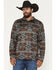 Image #1 - Ariat Men's Caldwell Southwestern Print 1/4 Zip Pullover Sweater, Dark Red, hi-res