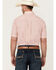 Image #4 - Wrangler Men's Classic Medallion Print Short Sleeve Button-Down Western Shirt, Orange, hi-res