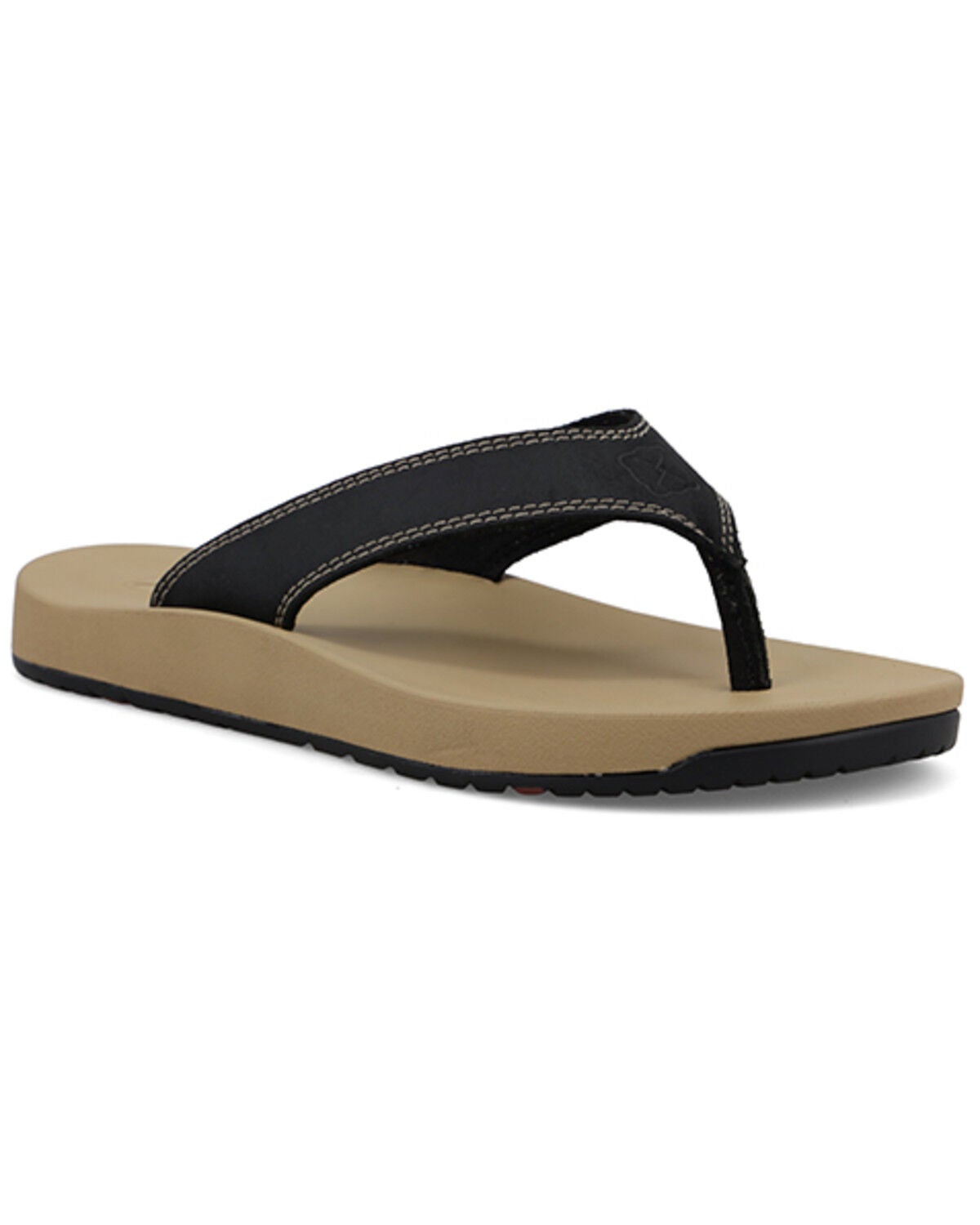 Twisted X Women's Flip Flops, Black, hi-res
