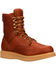 Image #1 - Georgia Men's 8" Steel Toe Work Boots, Brown, hi-res