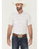 Image #1 - Moonshine Spirit Men's Cocopah Southwestern Print Short Sleeve Snap Western Shirt, White, hi-res
