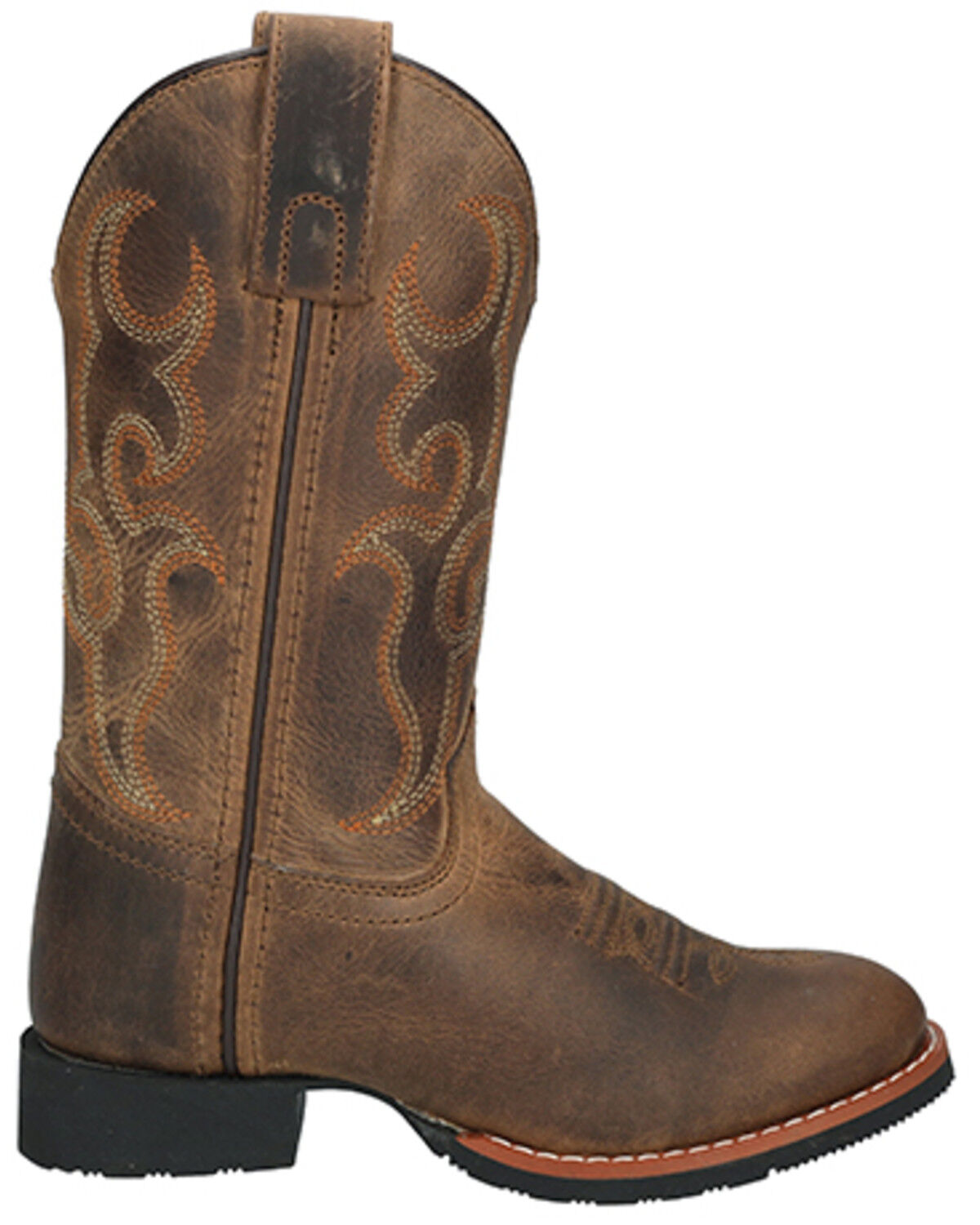Image #2 - Smoky Mountain Boys' Showdown Western Boots - Round Toe, Brown, hi-res