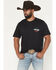 Image #2 - Wrangler Men's Vivan Los Vaqueros Short Sleeve Graphic T-Shirt, Black, hi-res