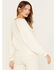 Shyanne Women's Dolman Sleeve with Crochet Lace Shirt, Cream, hi-res