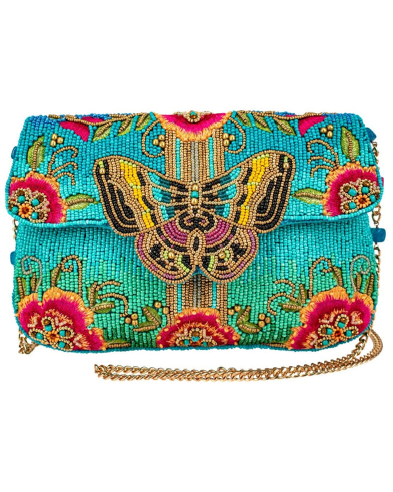 Mary Frances Women's Butterfly Love Crossbody Beaded Clutch Handbag , Multi, hi-res