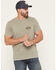 Image #2 - Brixton Men's Gibson Short Sleeve Graphic T-Shirt, Taupe, hi-res