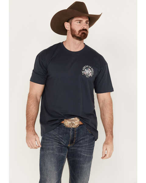 Cowboy Hardware Men's American Original Graphic Short Sleeve T-Shirt, Navy, hi-res