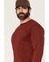 Image #3 - Ariat Men's Rebar Cotton Strong Work Hard Live Free Long Sleeve Work T-Shirt, Red, hi-res
