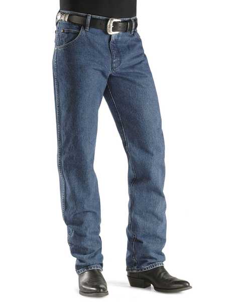 Wrangler Men's Premium Performance Regular Fit Jeans, Dark Stone