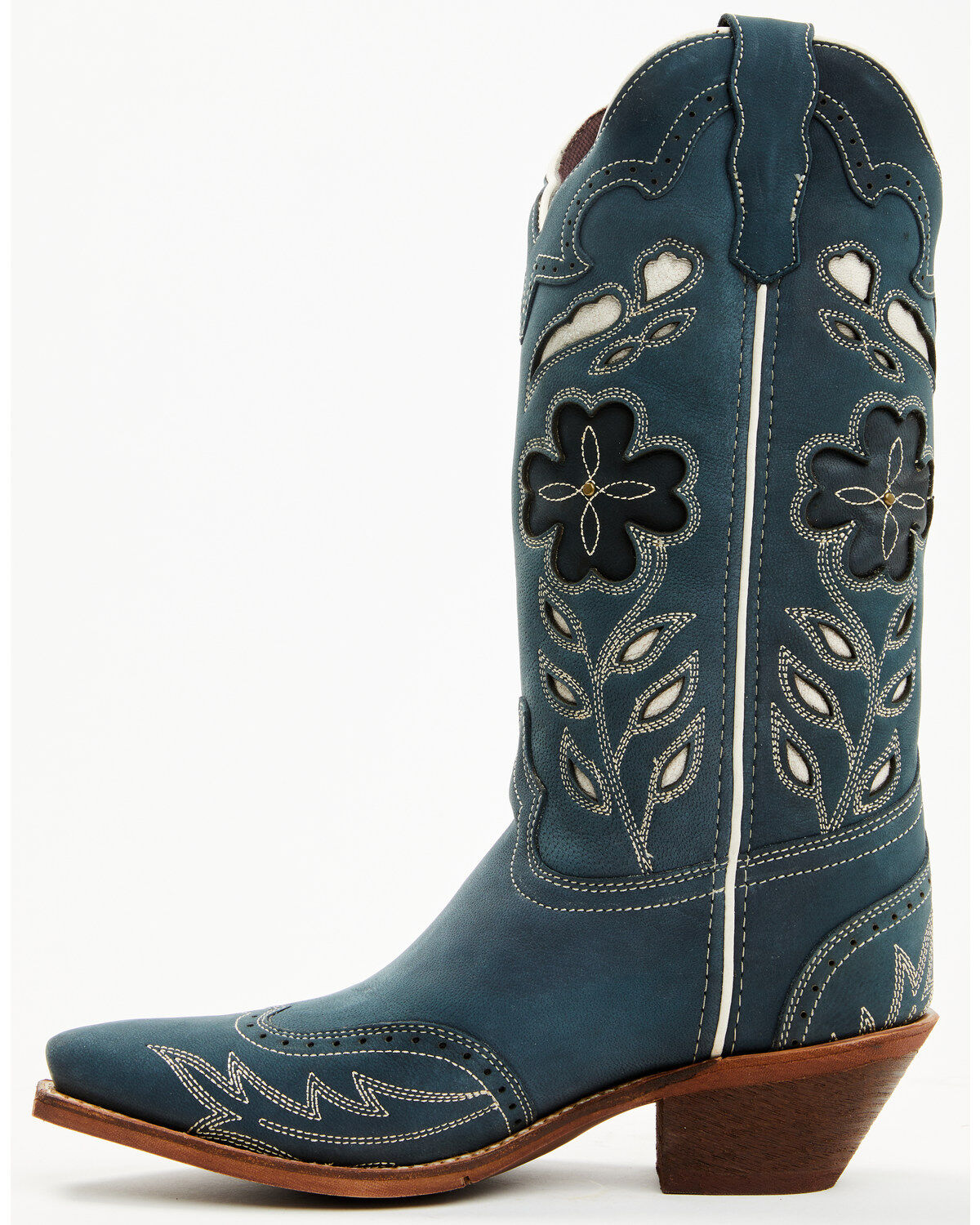 Image #3 - Laredo Women's Floral Underlay Western Boots - Snip Toe, , hi-res