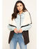 Image #1 - Cripple Creek Women's Pine Cone Faux Shearling Wrap Vest, Brown, hi-res