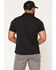 Image #4 - Strauss Men's Solid Short Sleeve Button-Down Performance Polo Shirt, Black, hi-res