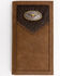 Cody James Men's Croc Embossed Leather Checkbook Wallet , Brown, hi-res