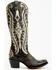 Corral Women's Studded Overlay Western Boots - Round Toe, Black, hi-res