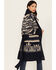 Image #1 - Stetson Women's Southwestern Print Shawl Cardigan, Blue, hi-res