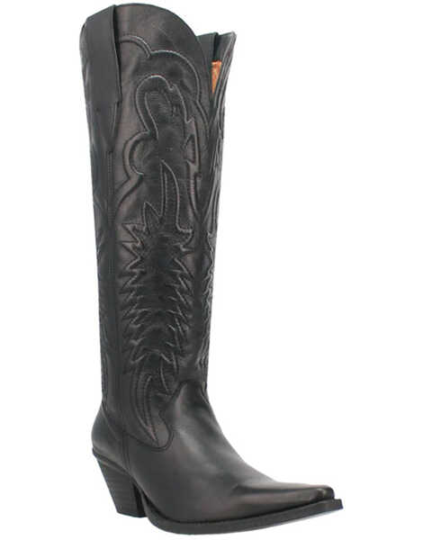 Dingo Women's Raisin Kane Tall Western Boots - Snip Toe , Black, hi-res