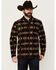 Image #1 - Powder River Outfitters Men's Boot Barn Exclusive Southwestern Print 1/4 Zip Pullover, Brown, hi-res