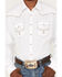 Image #3 - Rock 47 By Wrangler Men's Embroidered Long Sleeve Snap Western Shirt , White, hi-res