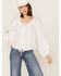 Image #1 - Revel Women's Crochet Blouse, White, hi-res