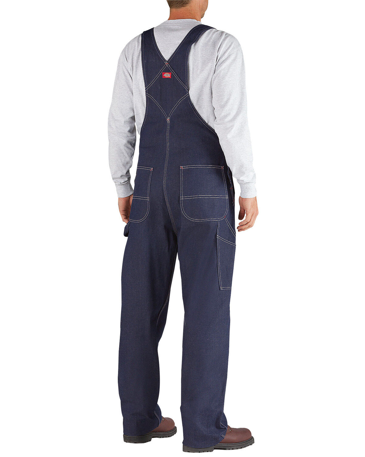 Image #3 - Dickies Men's Denim Bib Overalls - Big & Tall, Indigo, hi-res