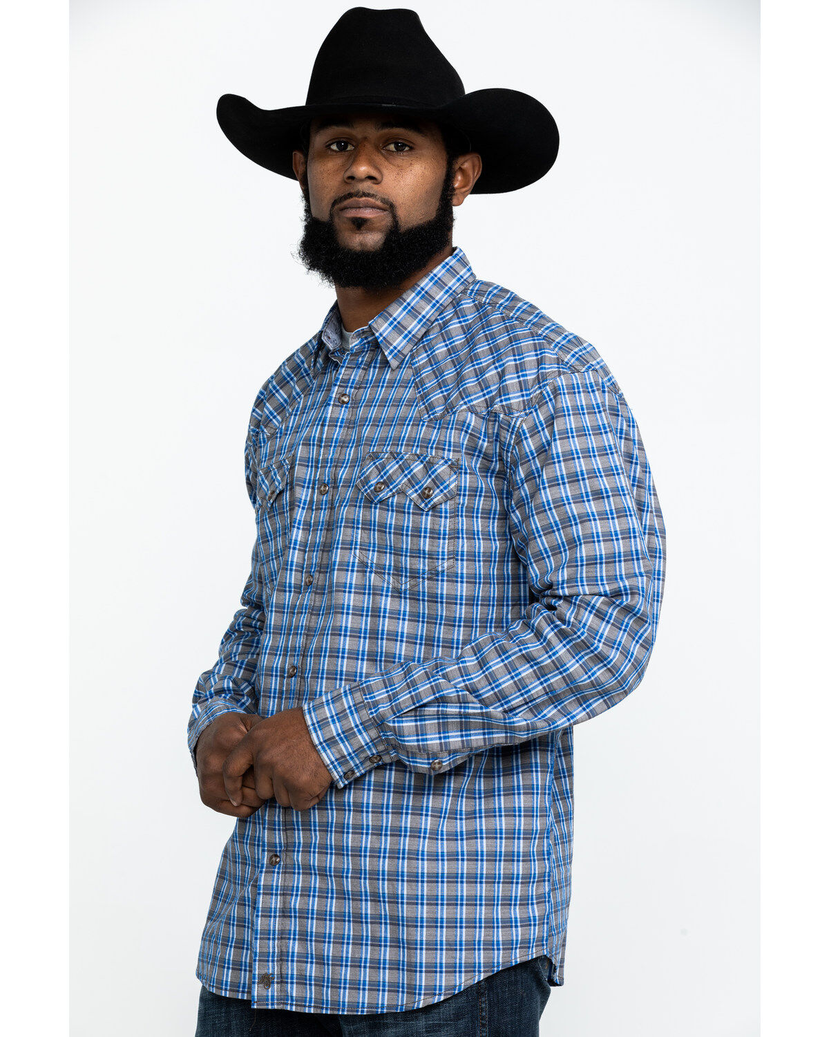 Image #3 - Moonshine Spirit Men's Hillbilly Plaid Long Sleeve Western Shirt , , hi-res