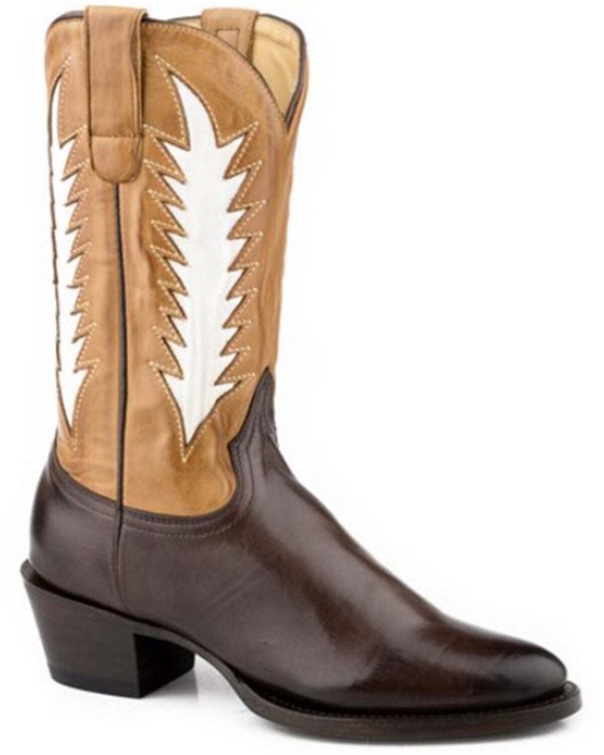 Stetson Women's Cassidy Western Boots - Round Toe, Brown, hi-res