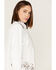 Sidran Women's Studded Moto Leather Jacket, White, hi-res