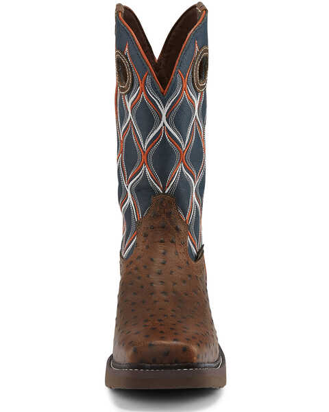 Image #4 - Justin Women's Tarana Chocolate Western Work Boots - Composite Toe, , hi-res