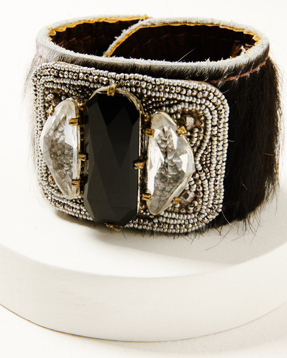 Image #2 - Erin Knight Designs Women's Cowhide And Leather Cuff Bracelet, Multi, hi-res