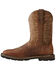 Image #2 - Ariat Men's Groundbreaker Square Toe Western Work Boots, Brown, hi-res