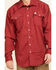 Image #4 - Cinch Men's FR Red Geo Print Long Sleeve Work Shirt , , hi-res