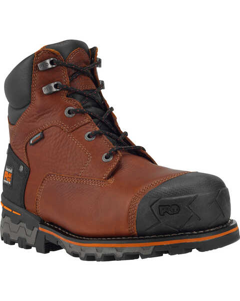 Timberland PRO Men's Boondock 6" Waterproof Insulated Work Boots - Composite Toe, Brown, hi-res