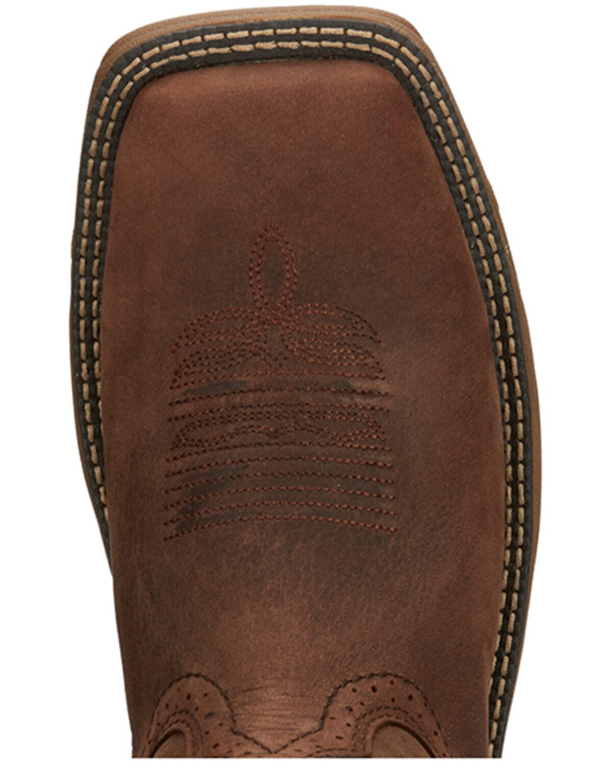 Image #6 - Justin Men's Rush Short Base Performance Western Boots - Broad Square Toe, Brown, hi-res