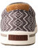 Hooey by Twisted X Men's Southwestern Print Slip-On Lopers, Black/white, hi-res