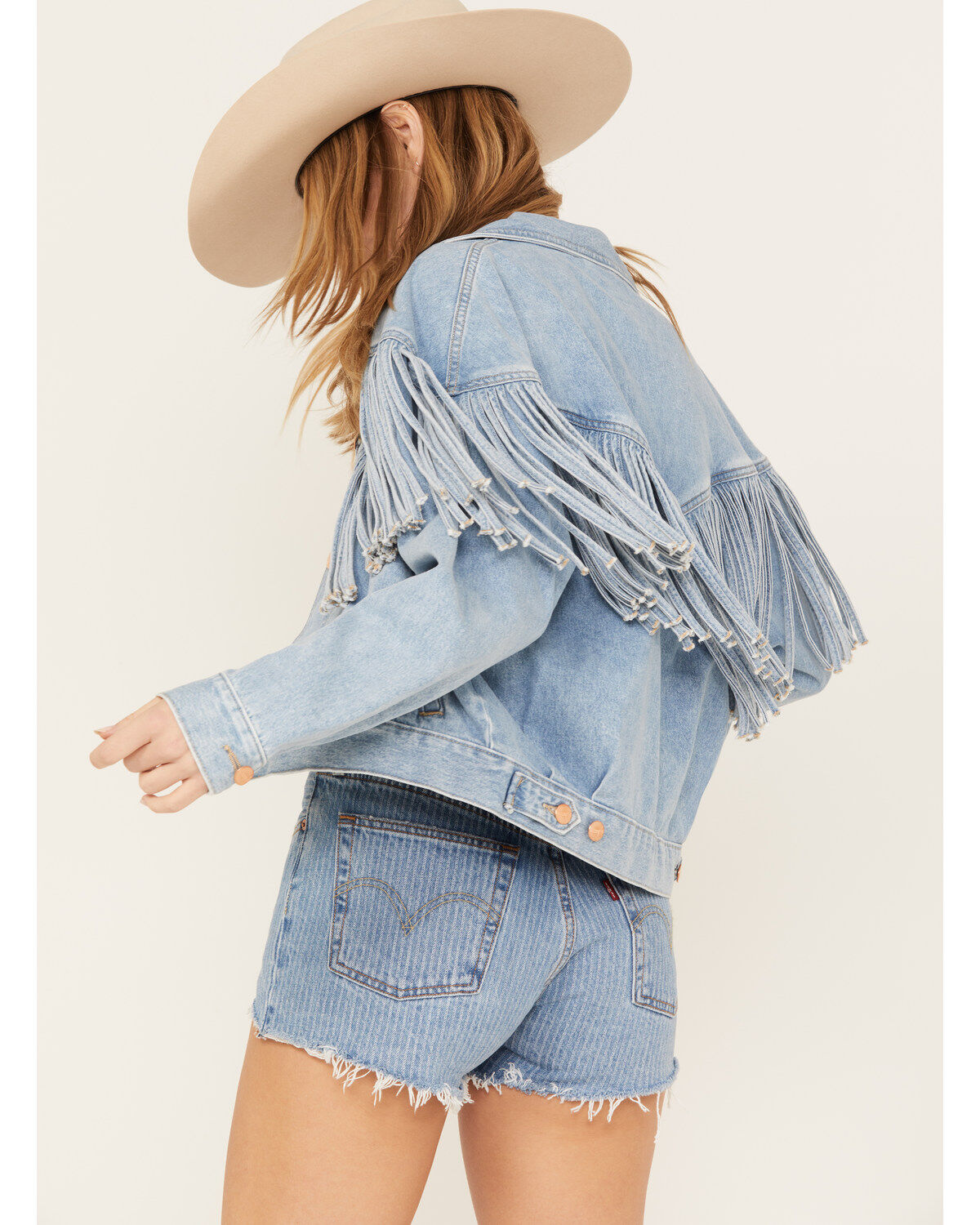Image #5 - Wrangler Women's Throwback Fringe Jacket, , hi-res
