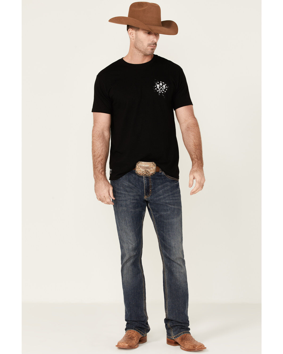 Image #2 - Howitzer Men's American Patriot Sons Of Liberty Graphic Short Sleeve T-Shirt, Black, hi-res