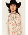 Image #2 - Fornia Women's Southwestern Print Polar Fleece Shacket, Grey, hi-res