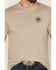 Image #3 - Ariat Men's Woodgrain Khaki American Flag Graphic Short Sleeve T-Shirt , , hi-res
