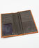 Cody James Men's Brown Embossed Croco Rodeo Leather Wallet, Medium Brown, hi-res