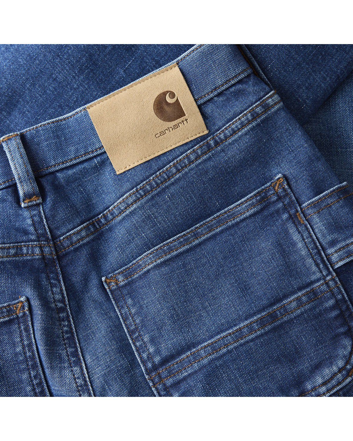 Image #4 - Carhartt Women's Dark Wash Carpenter Denim Jeans, Dark Wash, hi-res